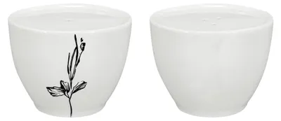 Immagine prodotto di Set sale/pepe in porcellana Wild, bianco/nero
