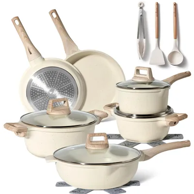 Produktbild von Just Perfecto JL-788 : batterie de cuisine beige en granit 15 pièces