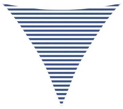Obrázek produktu pro vidaXL Sluneční plachta, modrá a bílá, 3,6 x 3,6 x 3,6 m
