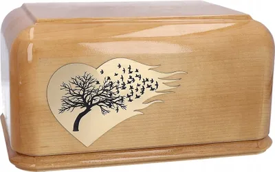 Zdjęcie produktu dla Drewniana Urna Pogrzebowa Urna Na Prochy Ludzkie Urna Personalizowana