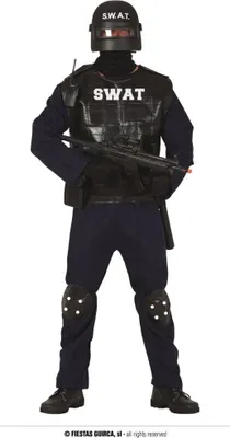 Produktbild von Guirca SWAT Einheit Kostüm für Herren GröÃÅže M-L - Fasching Karneval, GröÃÅže:M