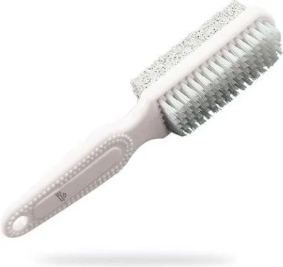 Image de Premax Optima Set de soin des pieds : pierre ponce & brosse avec manche - 16 cm