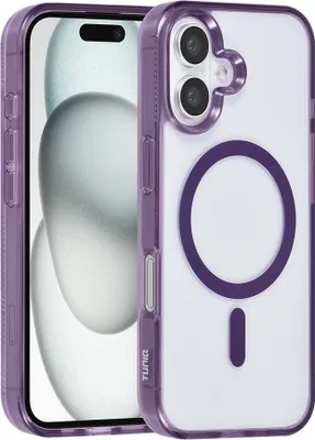 Immagine prodotto di Custodia posteriore TUNIQ per iPhone 16 - Silicone Magsafe - Viola