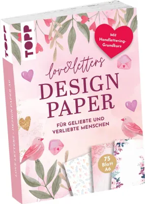 Produktbild von Design Paper Love Letters A6
