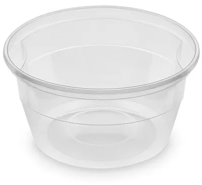 Produktbild von 100x Suppenbecher 500 ml PP klar siegelbar Ø 12,7 x 6,6 cm