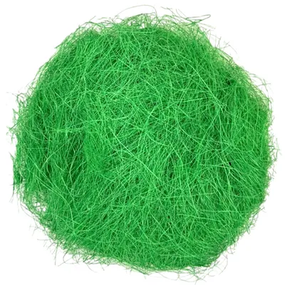 Sisal-Deko-Gras zum Basteln, 50 g, Grün