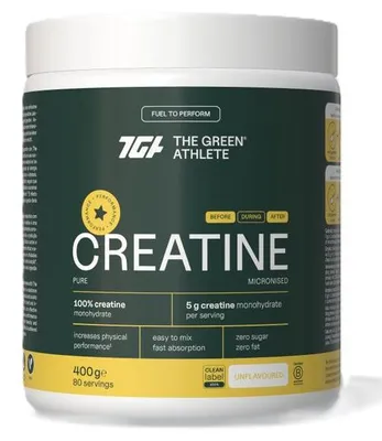 Productafbeelding van The Green Athlete Creatine Poeder (400 gr)