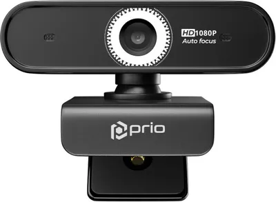 Produktbild von prio Full HD 1080P Autofokus Webcam schwarz