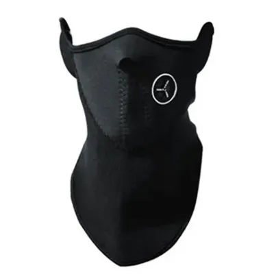 Produktbild von Face Cover Fleece, atmungsaktiv & warm, Kopfschutz mit UV-Schutz, Schlauchschal für Radfahren Motorrad Outdoor, Schwarz