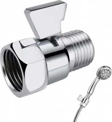 Produktbild von Duschkopf Absperrventil, Wasserstopp, poliertes Chrom, G 1/2 Anschluss, für Dusche