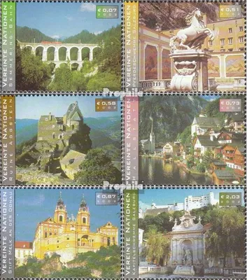 Produktbild von Briefmarken UNO - Wien 2002 Mi 351-356 (kompl.Ausg.) gestempelt UNESCO-Welterbe