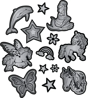 Immagine prodotto di Step by Step adesivo accessori per lo zaino Reflective Sticker-Set Silver argentato