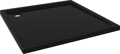 Produktbild von vidaXL Duschtasse ABS Quadratisch Schwarz 90x90 cm