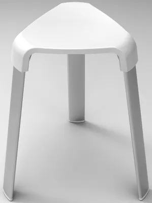 Produktbild von Dusch- und Badestuhl TRIO, Sitzfläche 26x26 cm, Sitzhöhe 45,5 cm, stabil, bis 120 kg