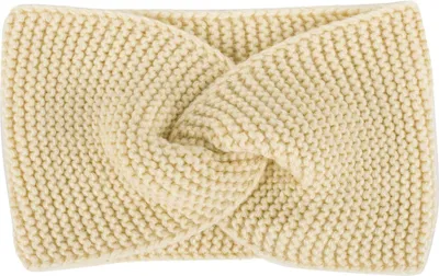 Produktbild von styleBREAKER Damen Feinstrick Stirnband mit Twist Knoten, Krausstrick Muster, warmes Winter Haarband, Headband 04026054