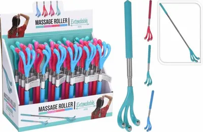 Obrázok produktu pre Masážna škrabka teleskopická 23,5-48 cm mix
