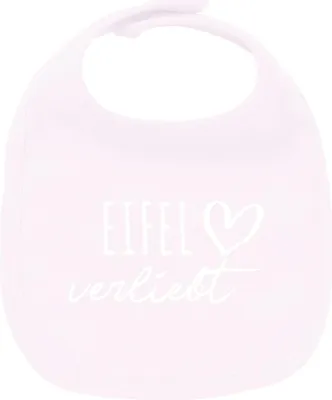 Produktbild von Huuraa Unisex Babylatz Eifel verliebt Geschenk Babypink  Baumwolle Eifel Mitbringsel