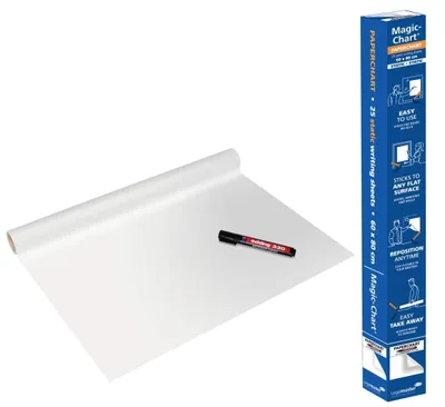Produktbild von Legamaster Magic-Chart Paperchart Folie 60x80cm, Weiß, Polypropylen (PP), 600 mm, 800 mm, 598 g, 62 mm