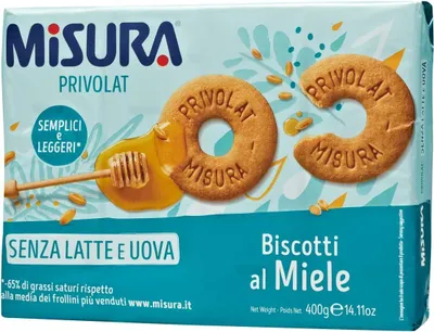 Produktbild von 3x Misura Privolat kekse mit Honig ohne Milch & Eier 400g biscuits cookies
