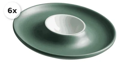 Produktbild von Eierteller 6er Set Jasper grün