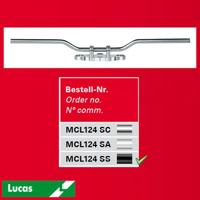 Zdjęcie produktu dla Kierownica Moto Śr 22 Mm Stalowa Czarna
