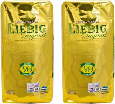 Immagine prodotto di Set di Yerba Mate Liebig Original, 2 confezioni da 500g, totale 1kg - Prodotto originale argentino