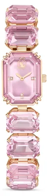 Zdjęcie produktu dla Swarovski MILLENIA:MB LROS//PRO Uhr, Armband im Oktagon-Schliff, Rosa, Roségoldfarbenes Finish Neuheit 2025 5729843