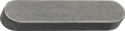 Produktbild von Passfeder DIN6885A C45K 20x12x63 mm rundstirnig Welle-Nabe-Verbindung, Stahl blank - 100 Stück