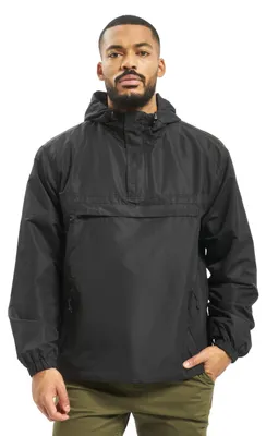Image de Brandit - WINDBREAKER Pull-Over blouson coupe-vent noir - 4XL