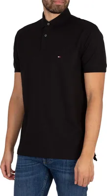 Produktbild von Tommy Hilfiger Herren Das 1985er reguläre Poloshirt, Schwarz M