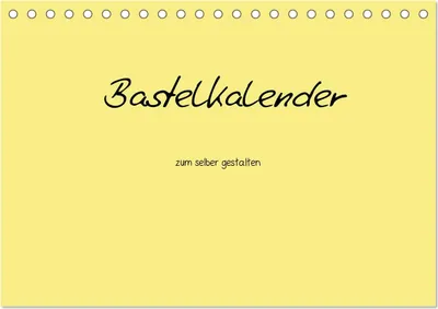 Produktbild von Bastelkalender - Gelb (Tischkalender 2025 DIN A5 quer), CALVENDO Monatskalender