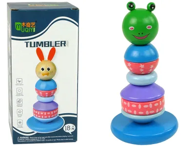 Obrázek produktu pro Dřevěná Vzdělávací Pyramida Balanční Králík