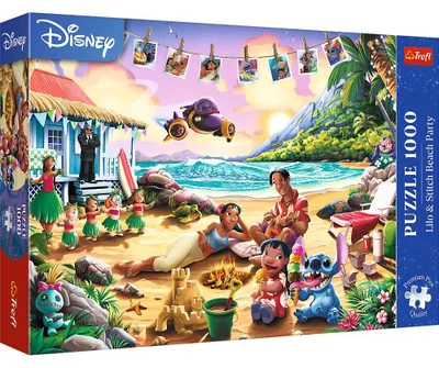 Produktbild von Trefl, Disney Lilo & Stitch Strandparty,1000 Teile Premium Plus Puzzle