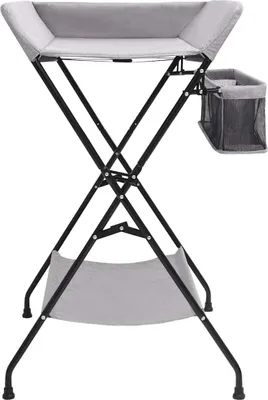 Produktbild von vidaXL Wickeltisch Hellgrau Eisen