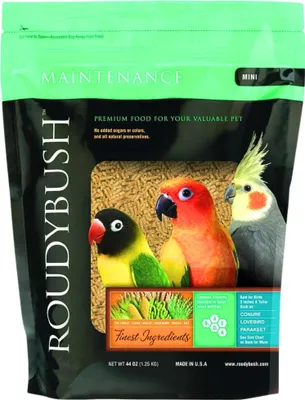 Obrázok produktu pre Roudybush Maintenance Mini 1,25 kg - Prírodné pelety pre vtáčiky a iné malé a stredne veľké papagáje