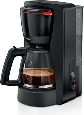 Image de Cafetière Filtre BOSCH MyMoment TKA2M113, Noire, Capacité 1.25L, Verseuse en Verre, Système Anti-Gouttes