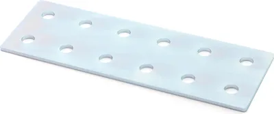 Produktbild von Verbinderplatte B-Typ Nut 6, 40x120mm, Stahl 2mm galvanisch verzinkt