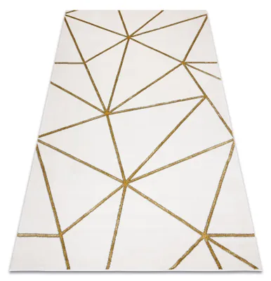 Zdjęcie produktu dla Dywan EMERALD ekskluzywny 1013 glamour, stylowy geometryczny krem / złoty beżowy 120x170 cm