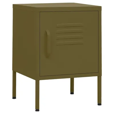 Immagine prodotto di Comodini 2 pz Verde Oliva 35x35x51 cm in Acciaio