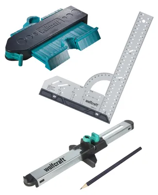 Produktbild von Wolfcraft Geling Set Laminat- und Designboden Einpassen - 3-teilig