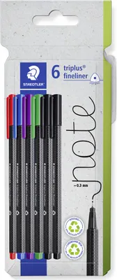 Image de STAEDTLER Fineliner triplus rPP, 6 Stück