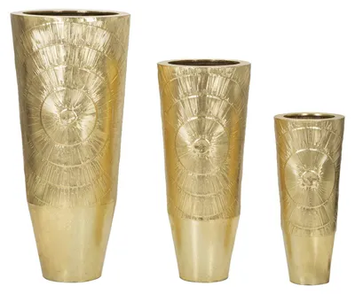 Obrázek produktu pro FURNLUX Váza Goldig Gold 51cm (3 ks) / Hlavní barva: zlatá / Rozměry: 51 x 115 x 51 cm