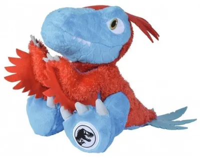 Image de Peluche dinosaure a plumes 28 cm - dino jurassic world - peluche licence