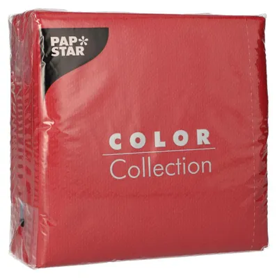 Obrázek produktu pro Papstar Prägeservietten bordeaux 33 cm x 33 cm 1 lagig 100 Stück