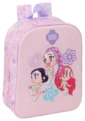 Image de Safta, sac à dos K-pop Demon Hunters, 6 litres, couleur rose, pour enfants, taille unique, couleur rose