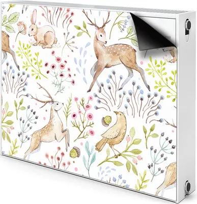 Produktbild von Magnet Heizkörper Heizkörper-Abdeckung Heizkörperabdeckung 100x60 cm  - Wilde Tiere