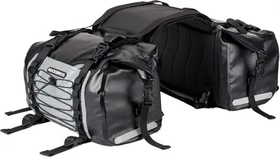 Image de ROCKBROS 2*Moto Sacoche de porte-bagages étanche Moto Sacoches de selle env.62L Gris