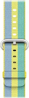 Produktbild von Apple 38 mm Armband aus gewebtem Nylon, Zitronengelb, Band, Smartwatch, Blau, Grün, Limette, Apple, Watch 38mm, Nylon