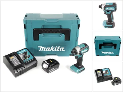 Immagine prodotto di Makita DTD 153 RM1J 18 V Avvitatore ad impulsi brushless a batteria in valigetta Makpac + 1x Batteria BL 1840 4,0 Ah + Caricatore DC 18 RC
