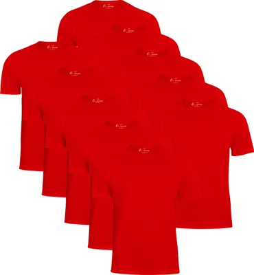 Produktbild von Cotton Prime® 10er Pack T-Shirt Basic O-Neck S Rot